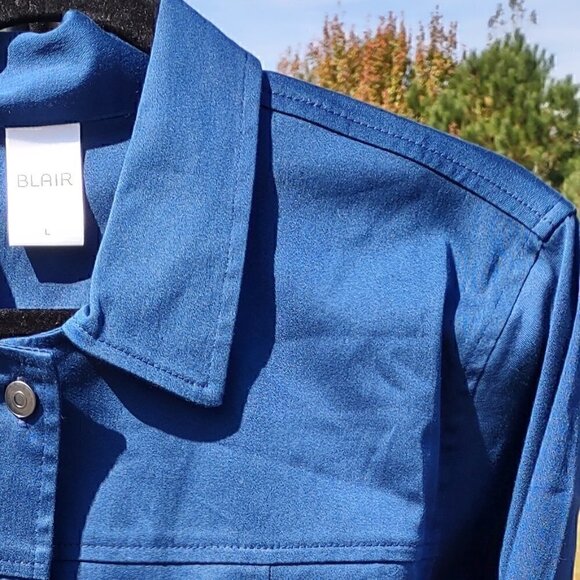 Blair Blue Stretch Jacket Size L - Picture 4 of 15